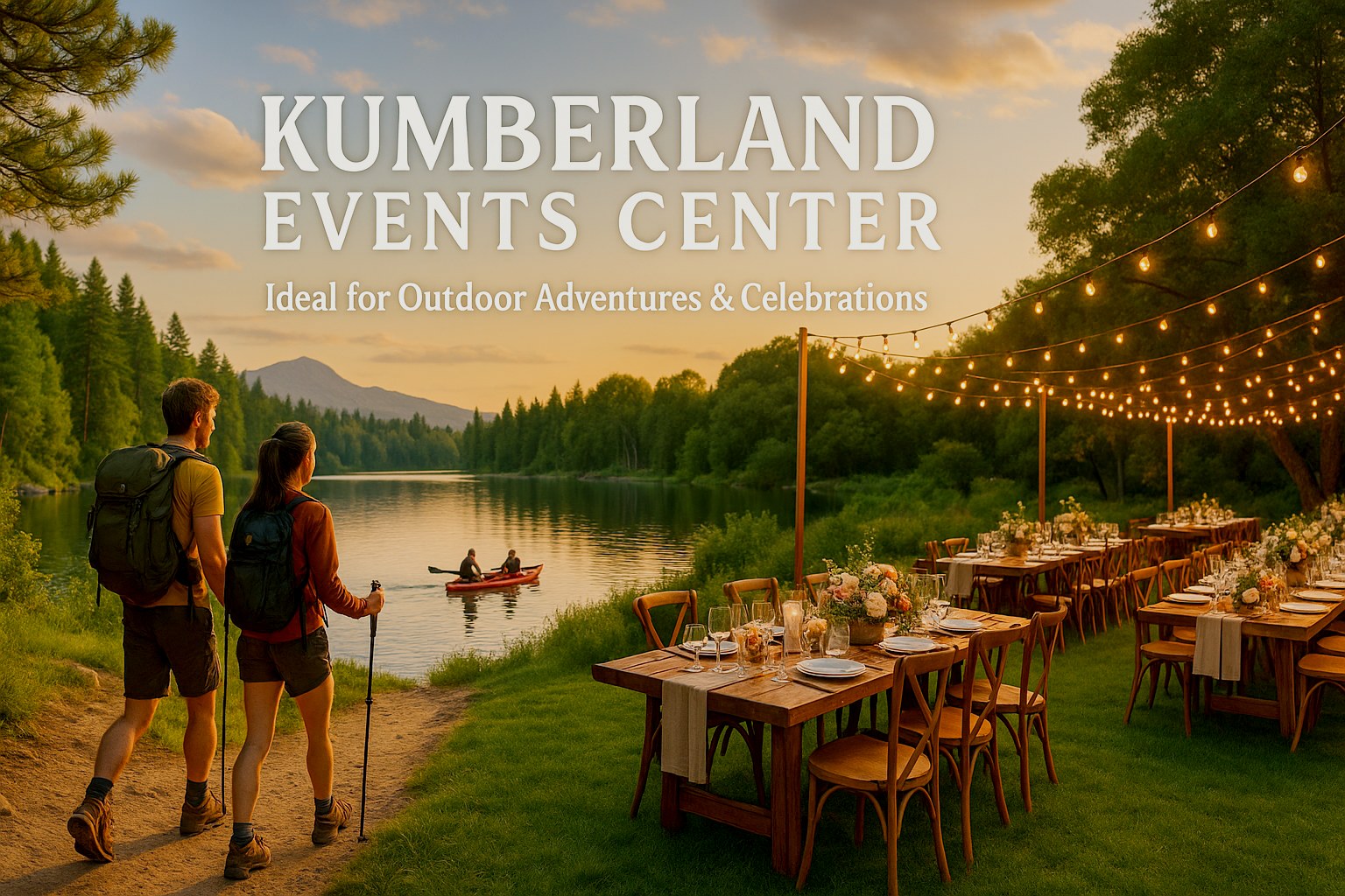 The banquet hall interior at Kumberland Events Center